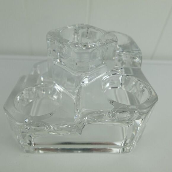PartyLite Crystal Castle 5 Tier Votive Tea Light Candle Holder - Picture 3 of 12